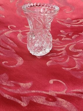 Vintage Princess House crystal Toothpic Holder or Bud Vase